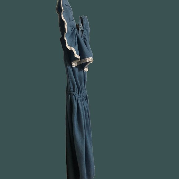 Girls Soft Jeans Dress, Medium, Age 8-10 - Picture 8 of 9